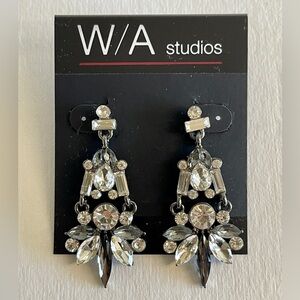 NWT Crystal Clear Chandelier Earrings